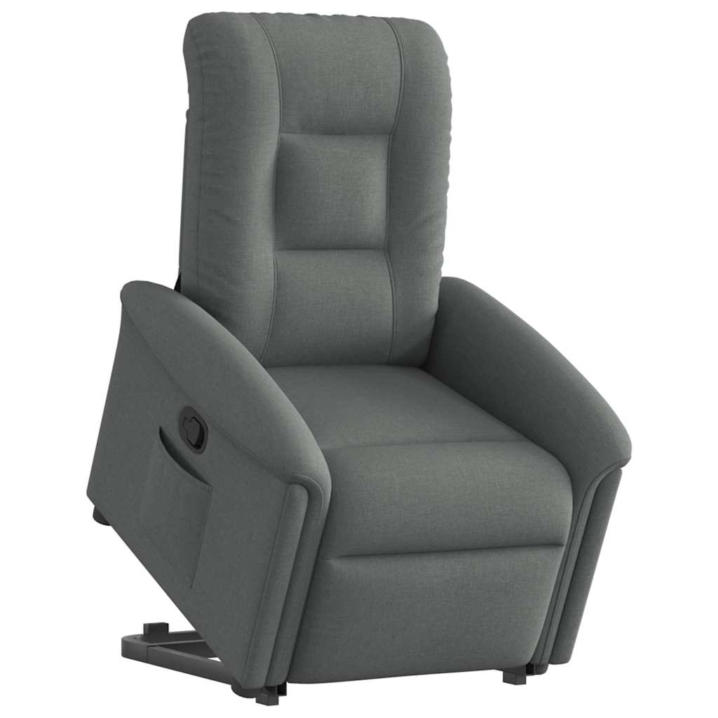 Fauteuil inclinable Gris foncé Tissu - XIOS