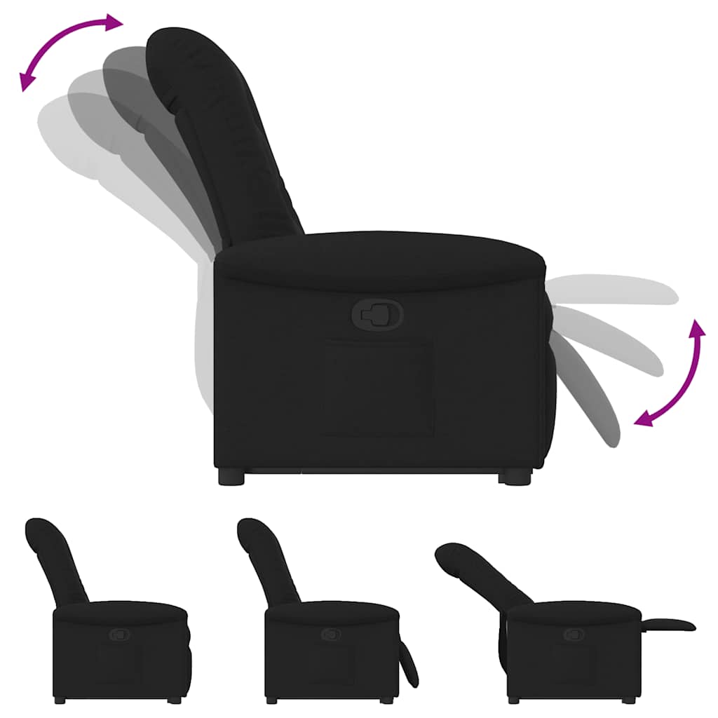 Fauteuil inclinable noir tissu - XIOS