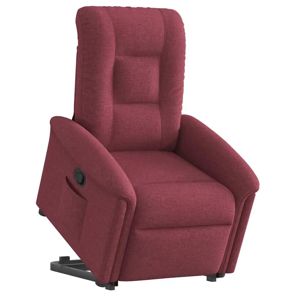 Fauteuil inclinable rouge bordeaux tissu - XIOS