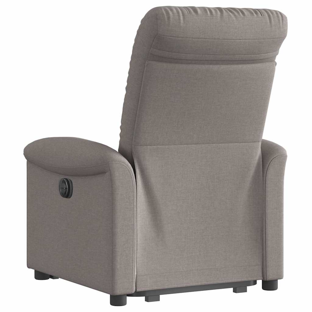 Fauteuil inclinable taupe tissu - XIOS