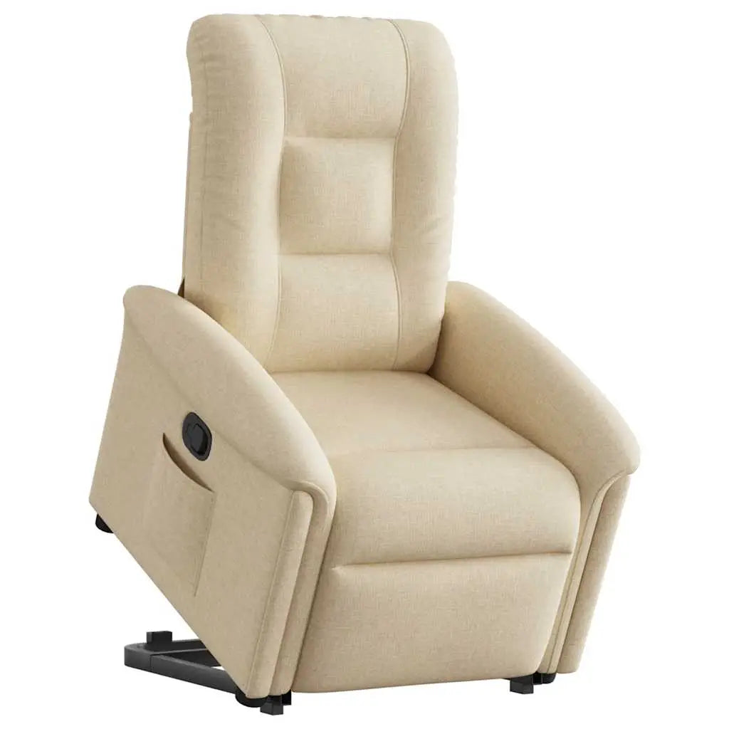 Fauteuil inclinable Crème Tissu - XIOS