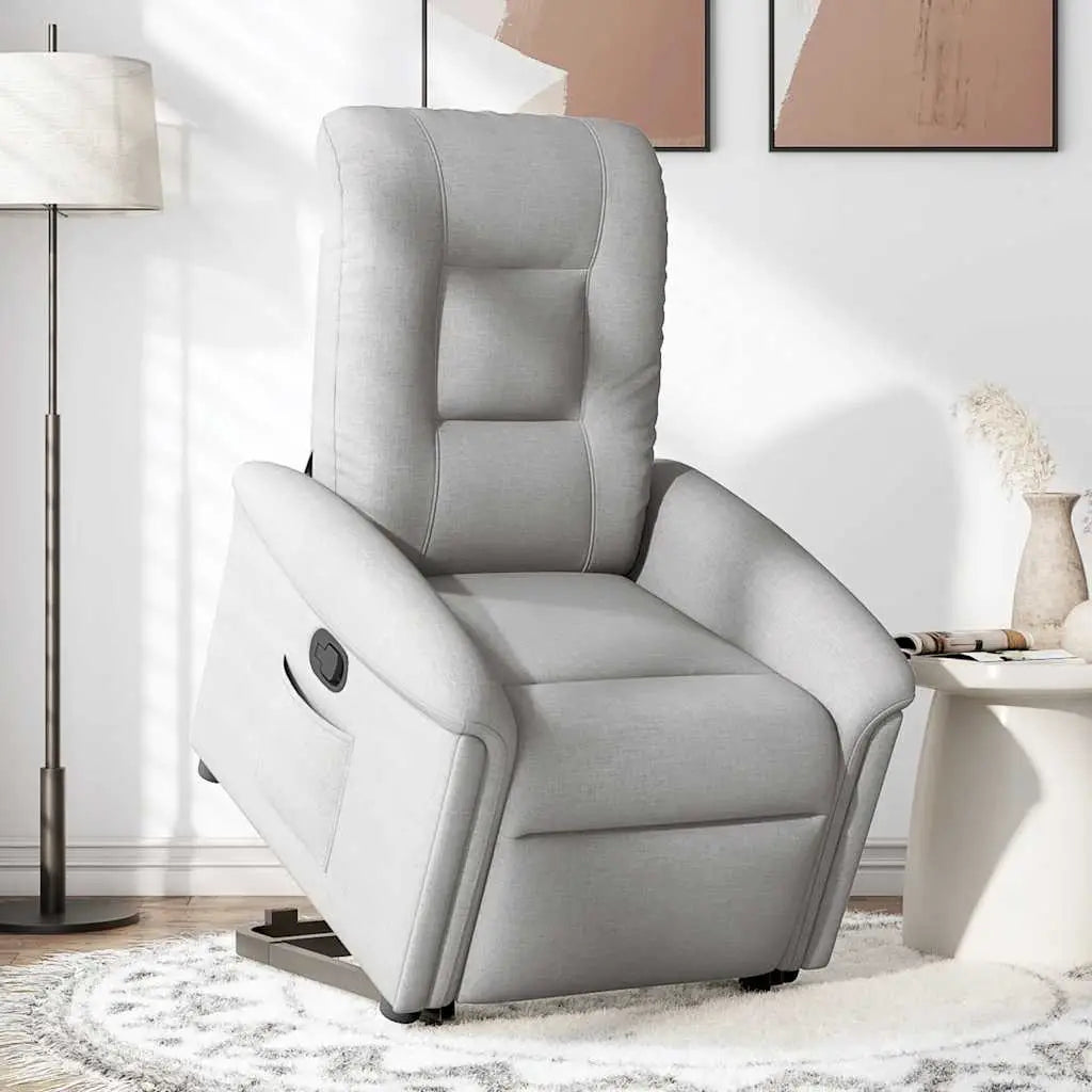 Fauteuil inclinable gris nuage tissu - XIOS