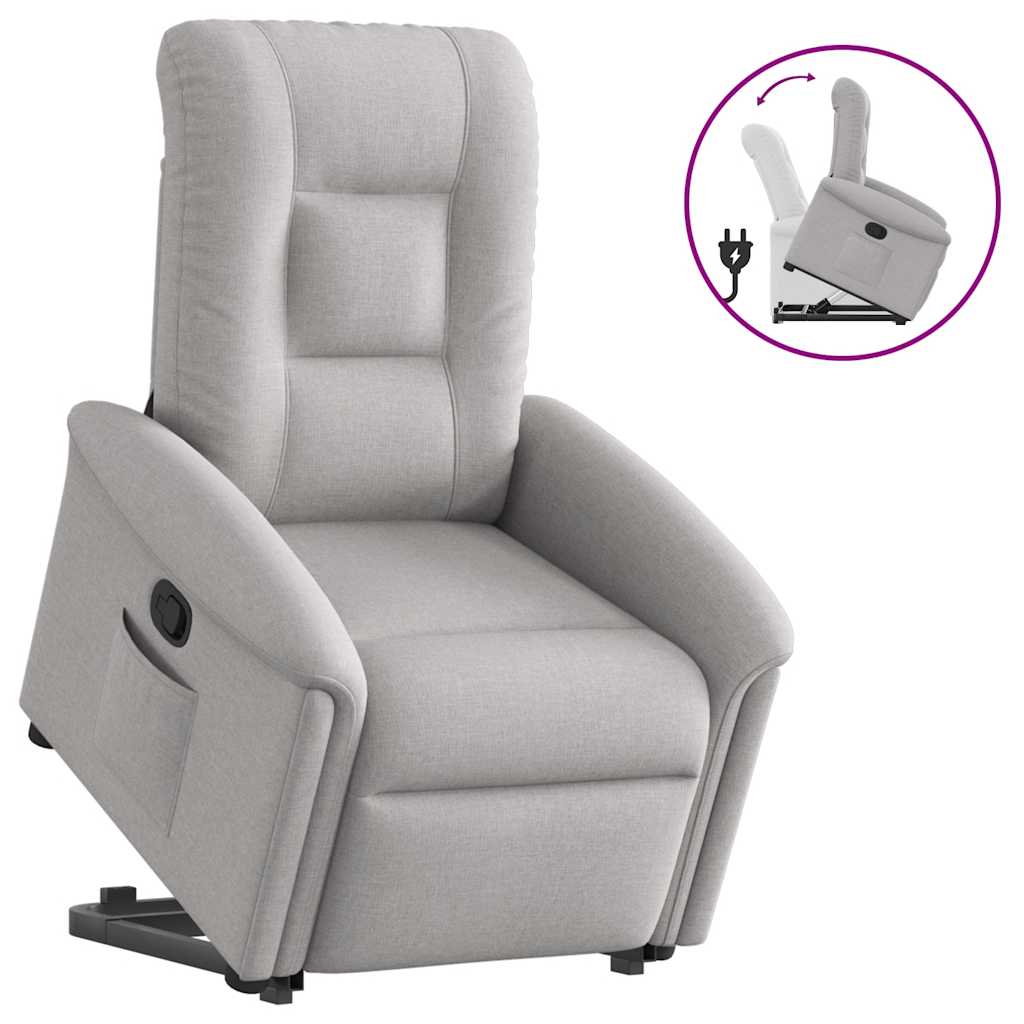 Fauteuil inclinable gris nuage tissu - XIOS