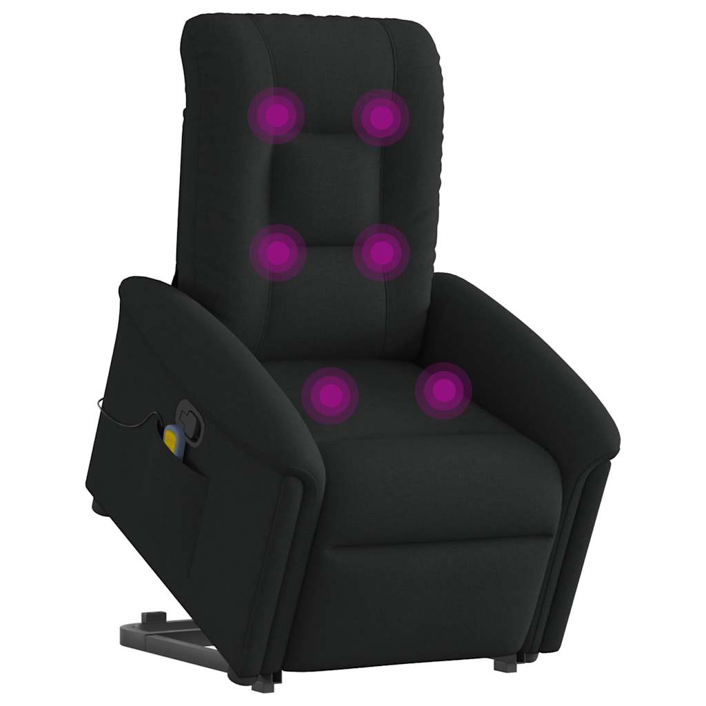 Fauteuil de massage inclinable Noir Tissu - XIOS