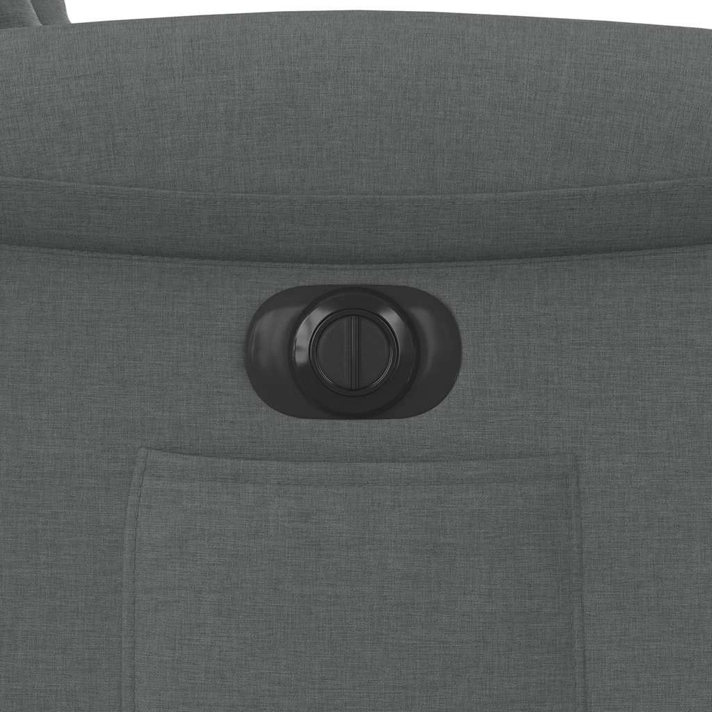 Fauteuil inclinable électrique gris foncé tissu