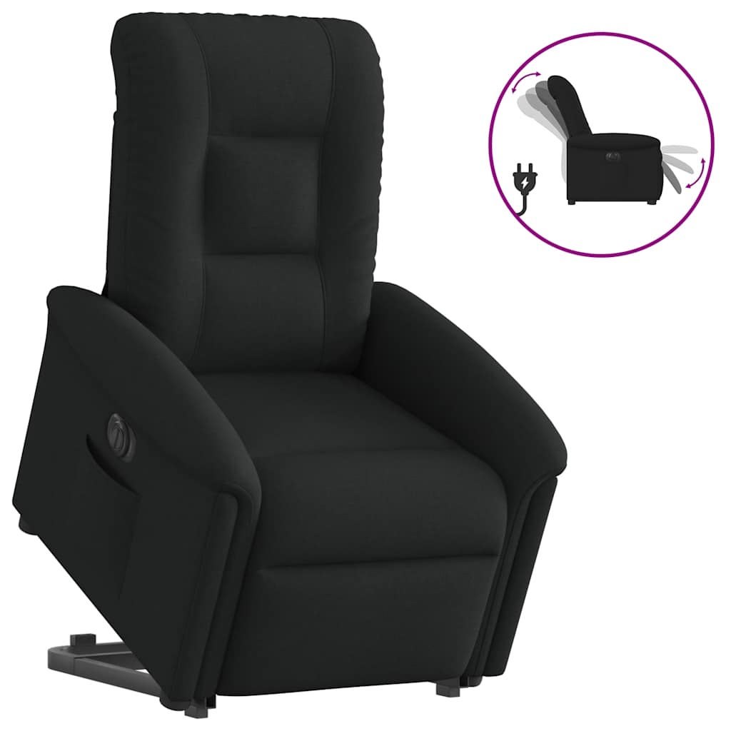 Fauteuil inclinable électrique noir tissu - XIOS