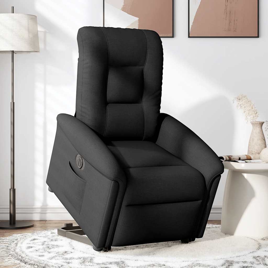 Fauteuil inclinable électrique noir tissu - XIOS