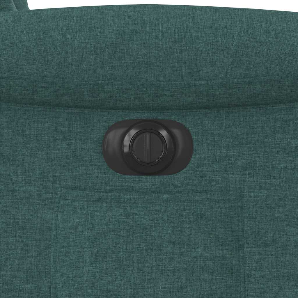 Fauteuil inclinable électrique vert foncé tissu