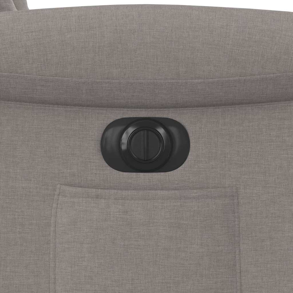 Fauteuil inclinable électrique taupe tissu