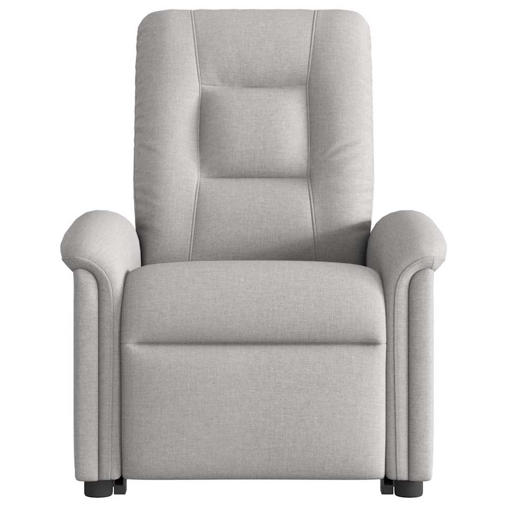 Fauteuil inclinable électrique gris nuage tissu - XIOS