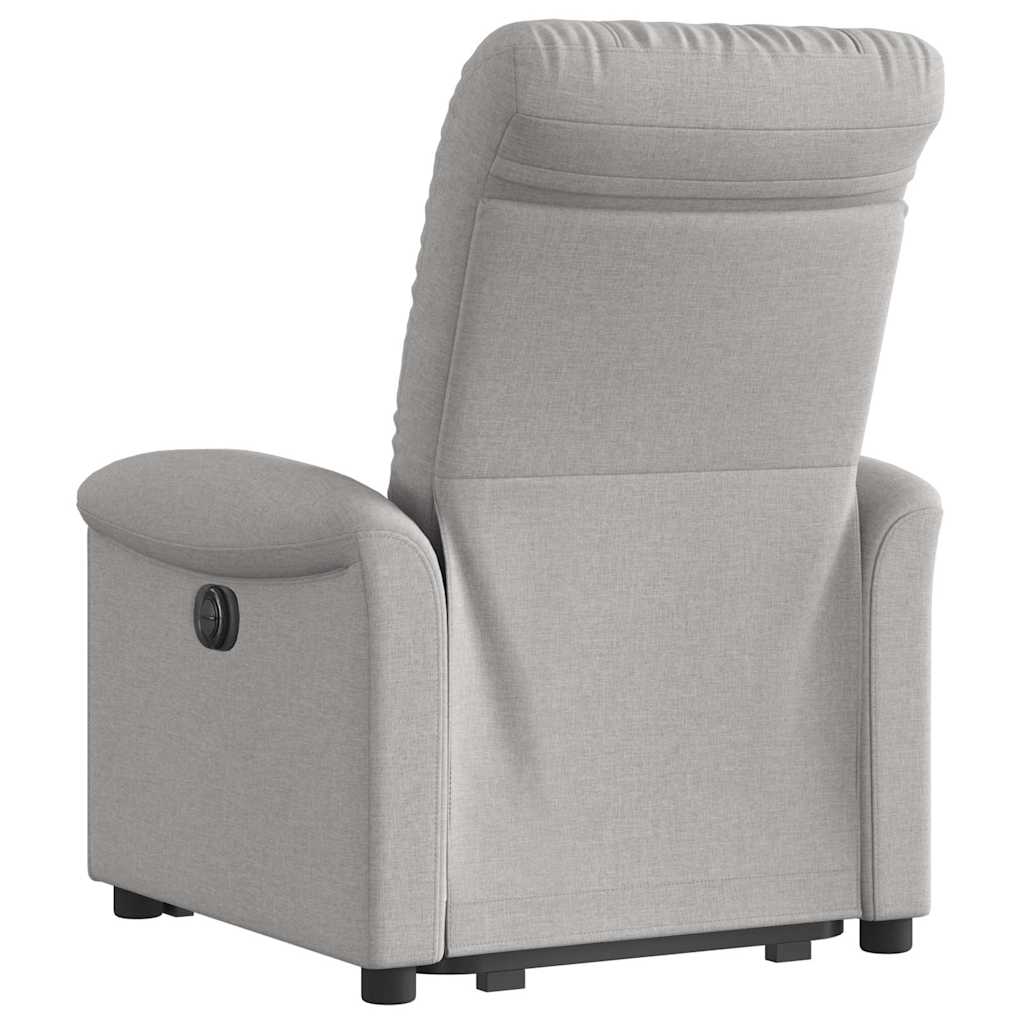 Fauteuil inclinable électrique gris nuage tissu - XIOS