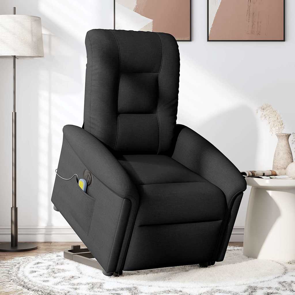 Fauteuil inclinable de massage électrique Noir Tissu - XIOS