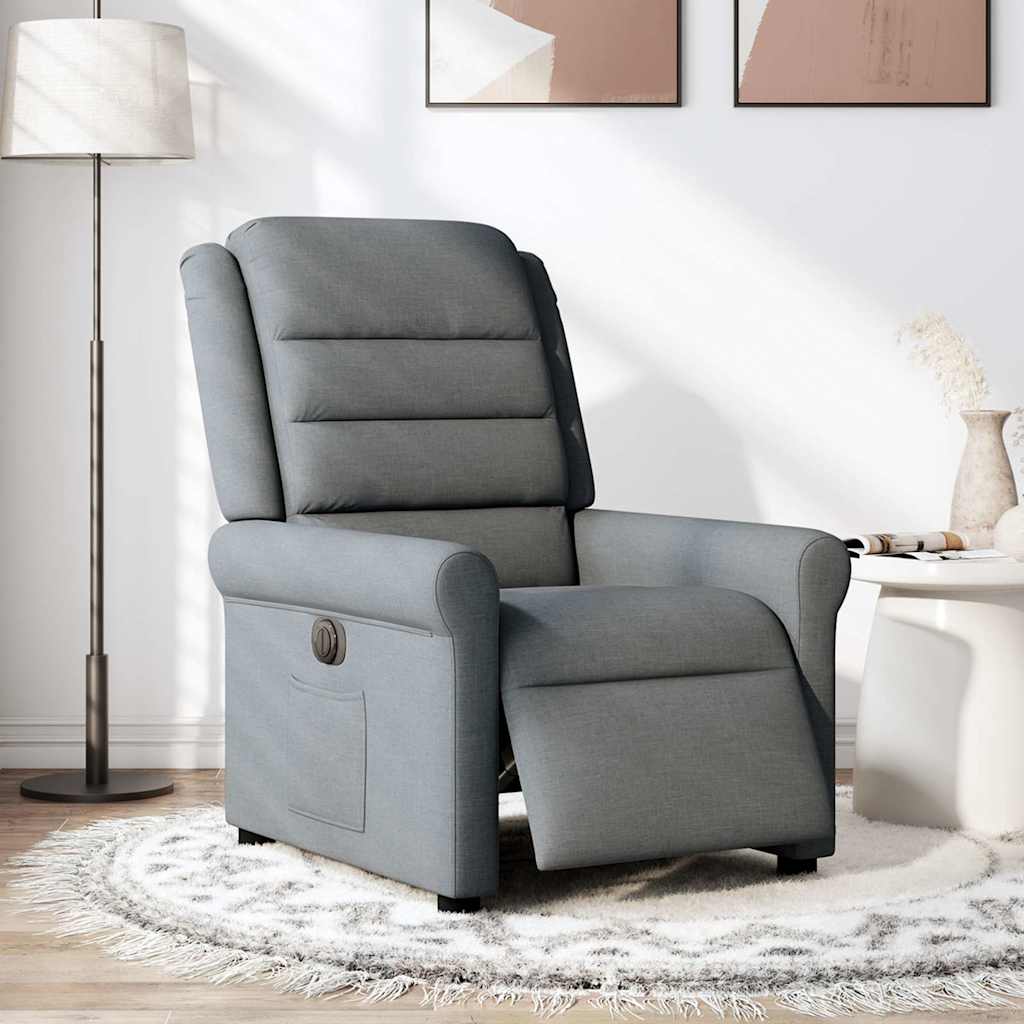 Fauteuil inclinable électrique Gris foncé Tissu - XIOS