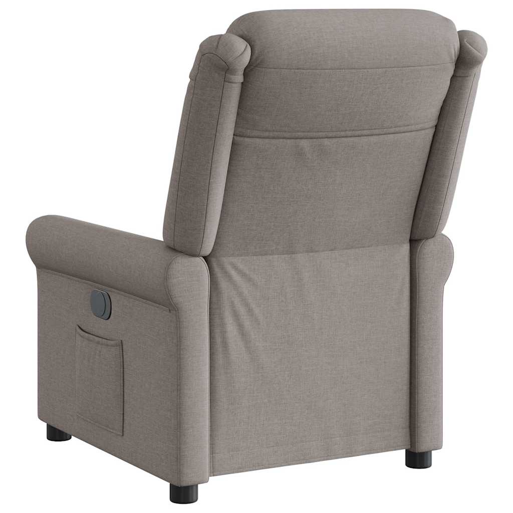 Fauteuil inclinable électrique Taupe Tissu - XIOS