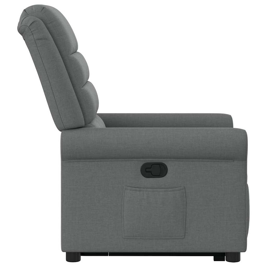 Fauteuil inclinable Gris foncé Tissu - XIOS