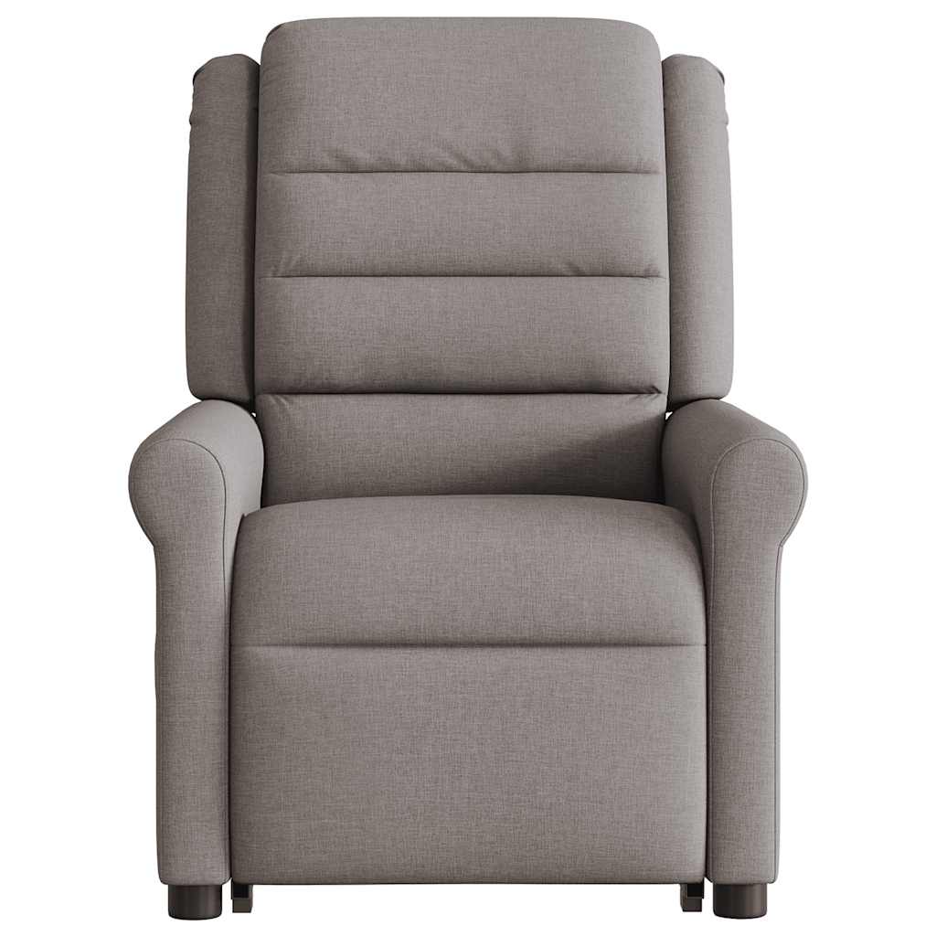Fauteuil inclinable taupe tissu - XIOS