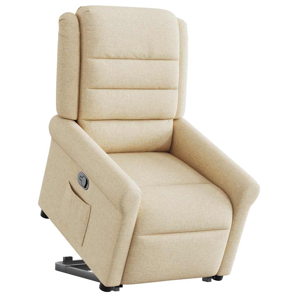 Fauteuil inclinable Crème Tissu - XIOS