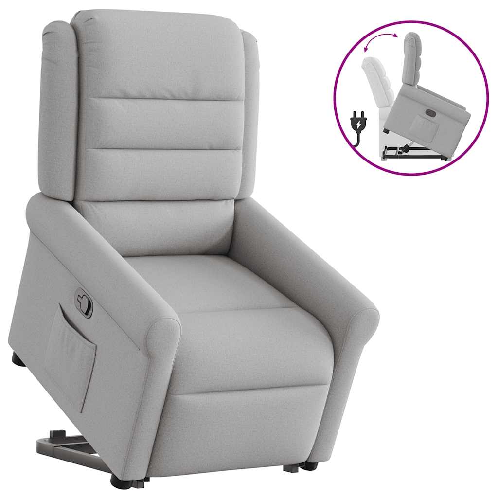 Fauteuil inclinable gris nuage tissu - XIOS