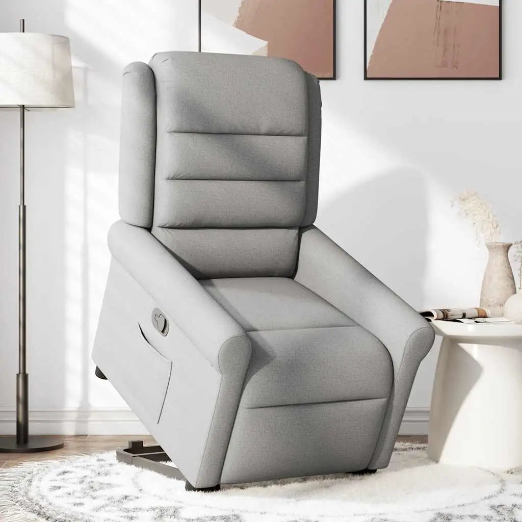 Fauteuil inclinable gris nuage tissu - XIOS