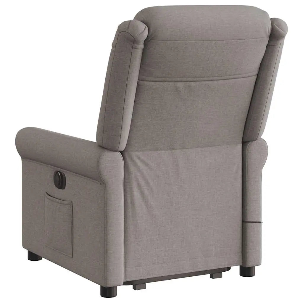Fauteuil inclinable de massage Taupe Tissu - XIOS