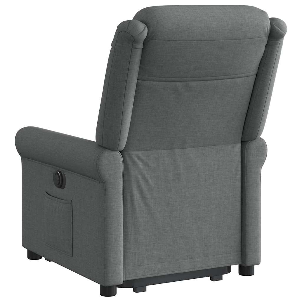 Fauteuil inclinable électrique gris foncé tissu - XIOS