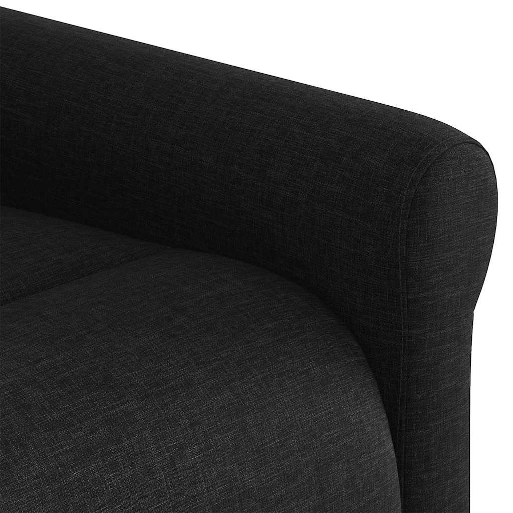 Fauteuil inclinable électrique noir tissu