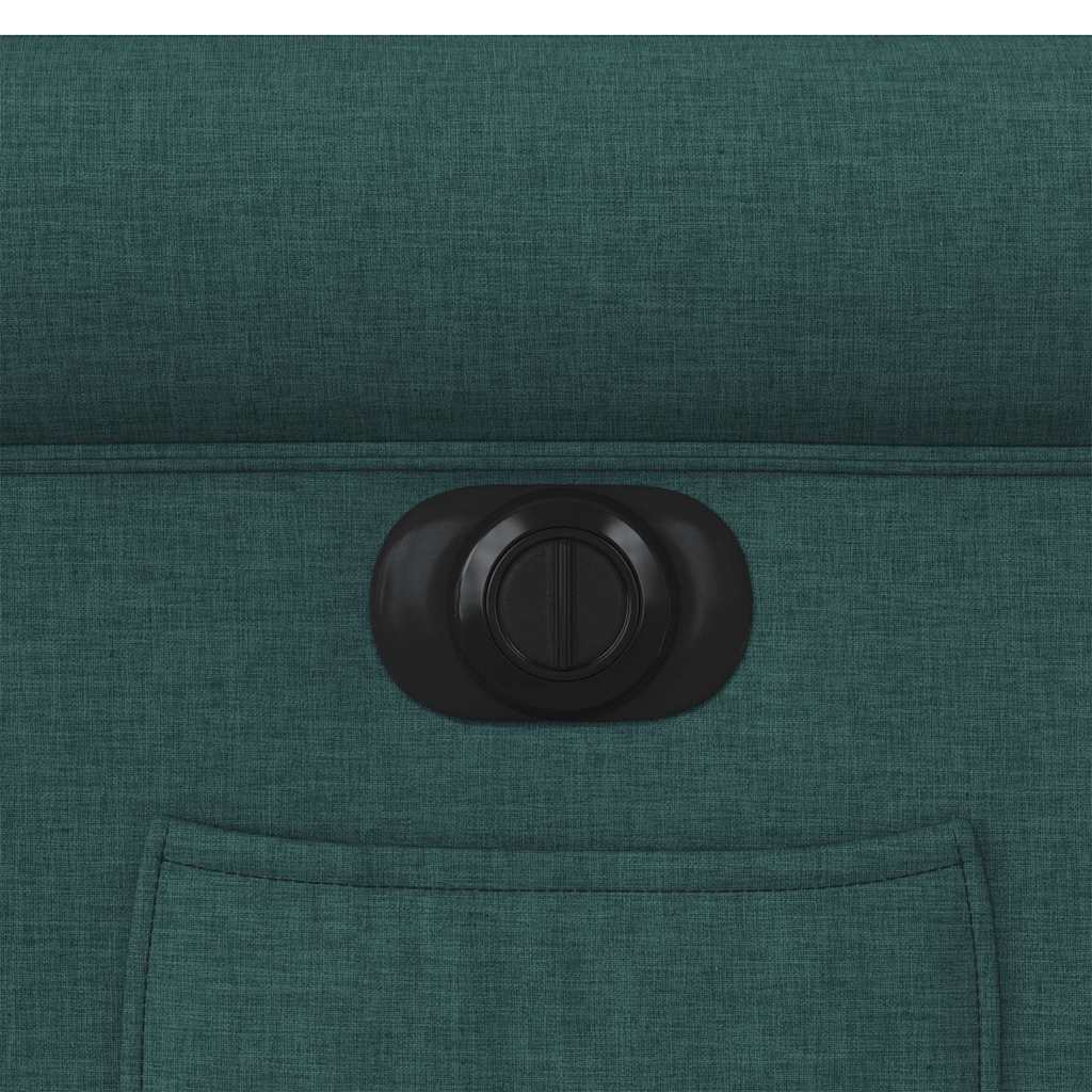 Fauteuil inclinable électrique vert foncé tissu