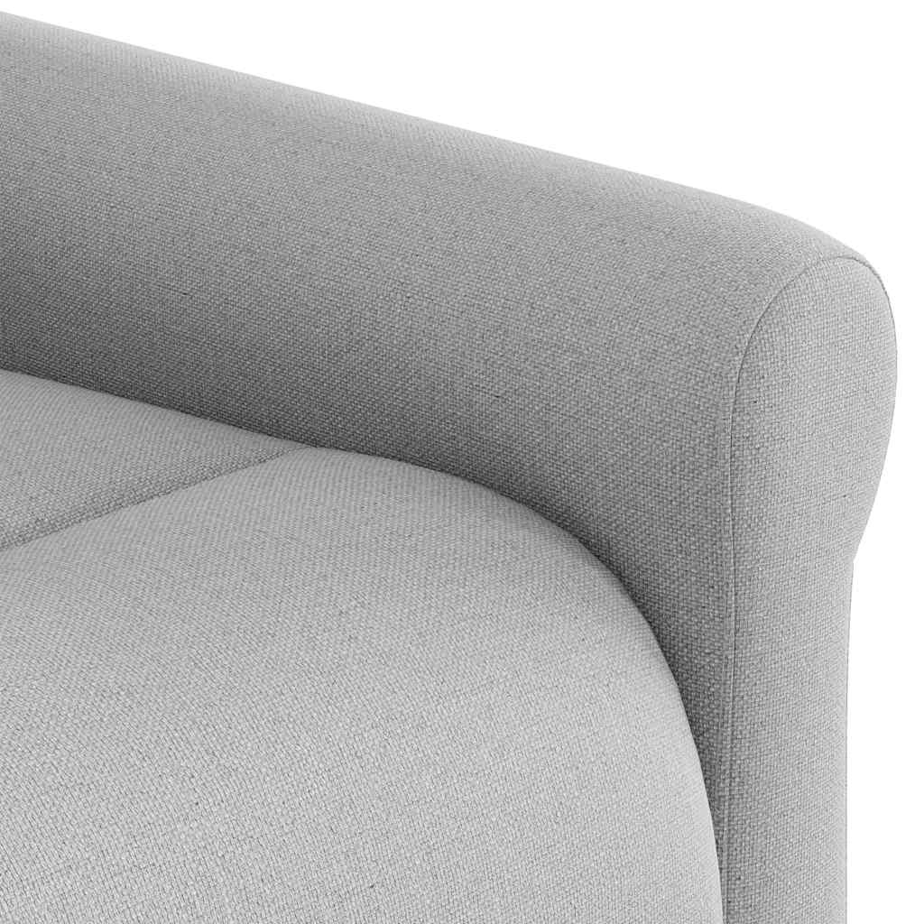 Fauteuil inclinable électrique gris nuage tissu