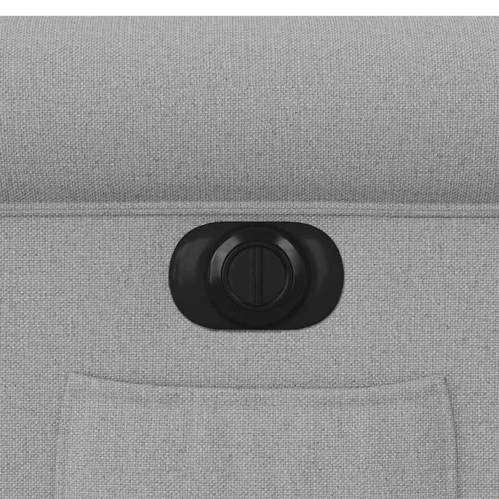 Fauteuil inclinable électrique gris nuage tissu