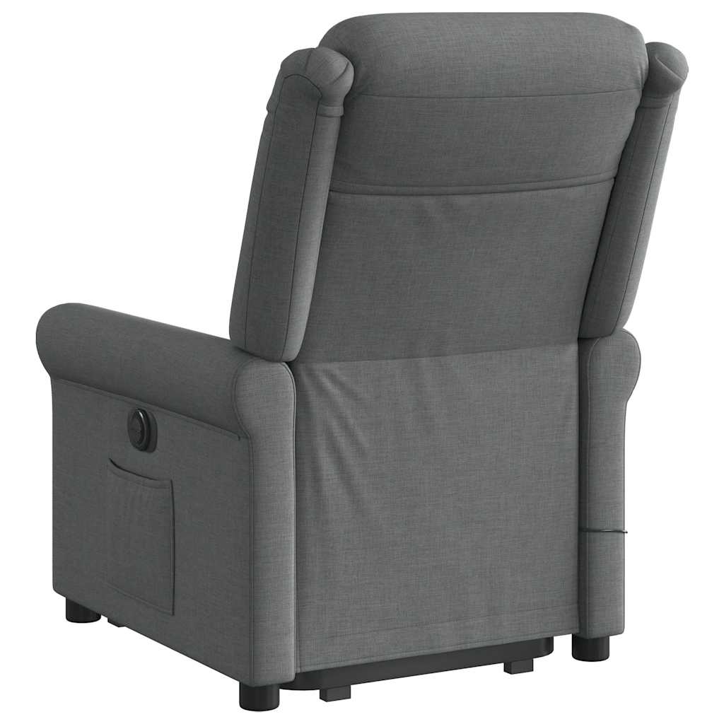 Fauteuil inclinable de massage électrique Gris foncé Tissu - XIOS