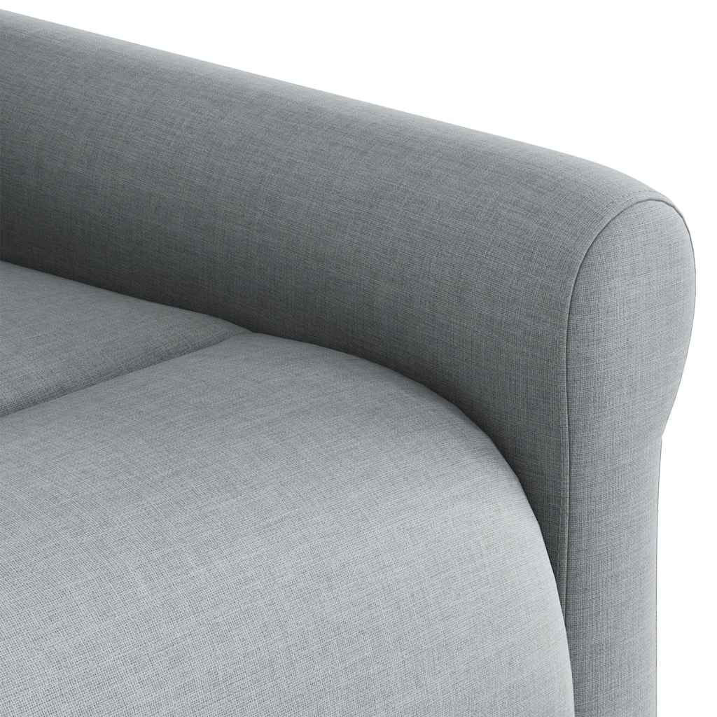 Fauteuil inclinable électrique Gris clair Tissu - XIOS