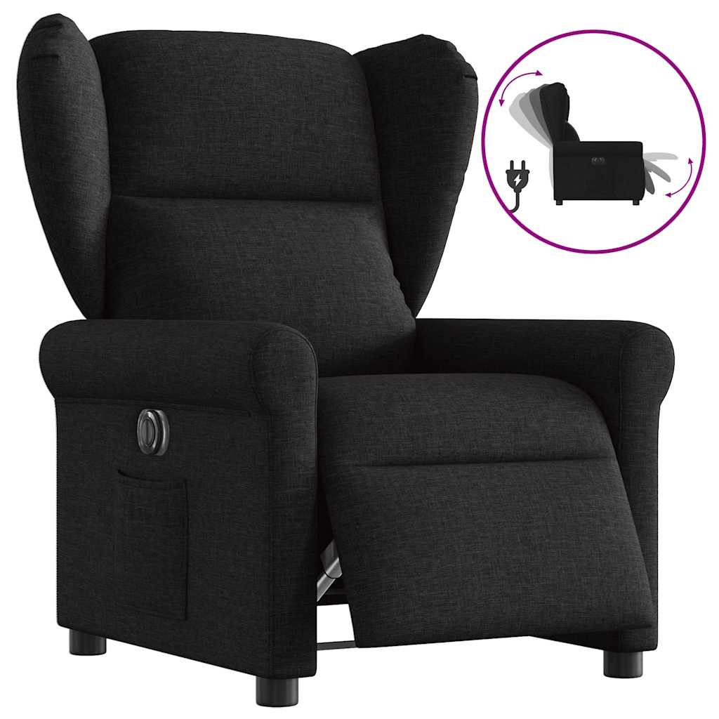 Fauteuil inclinable électrique Noir Tissu - XIOS