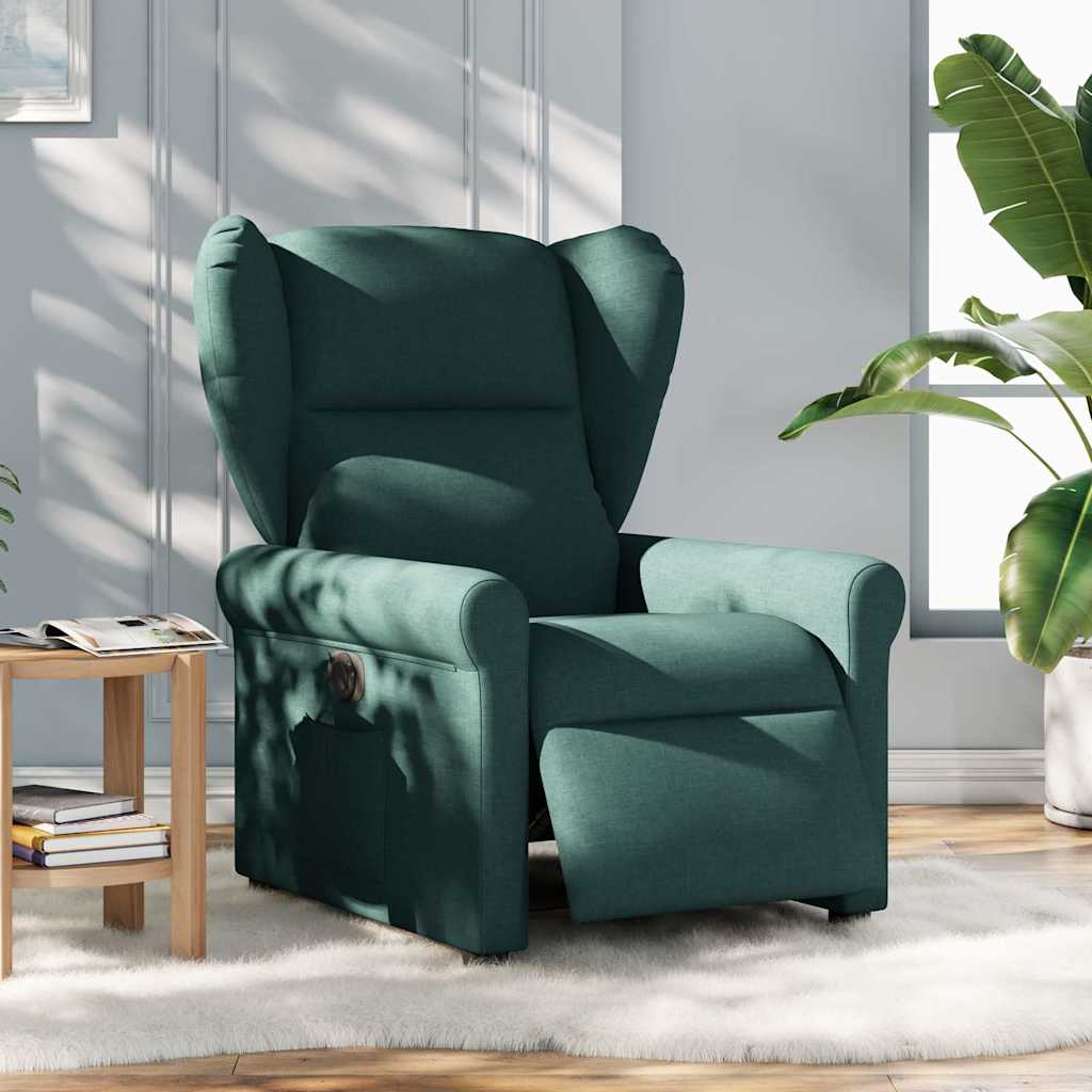Fauteuil inclinable électrique Vert foncé Tissu - XIOS