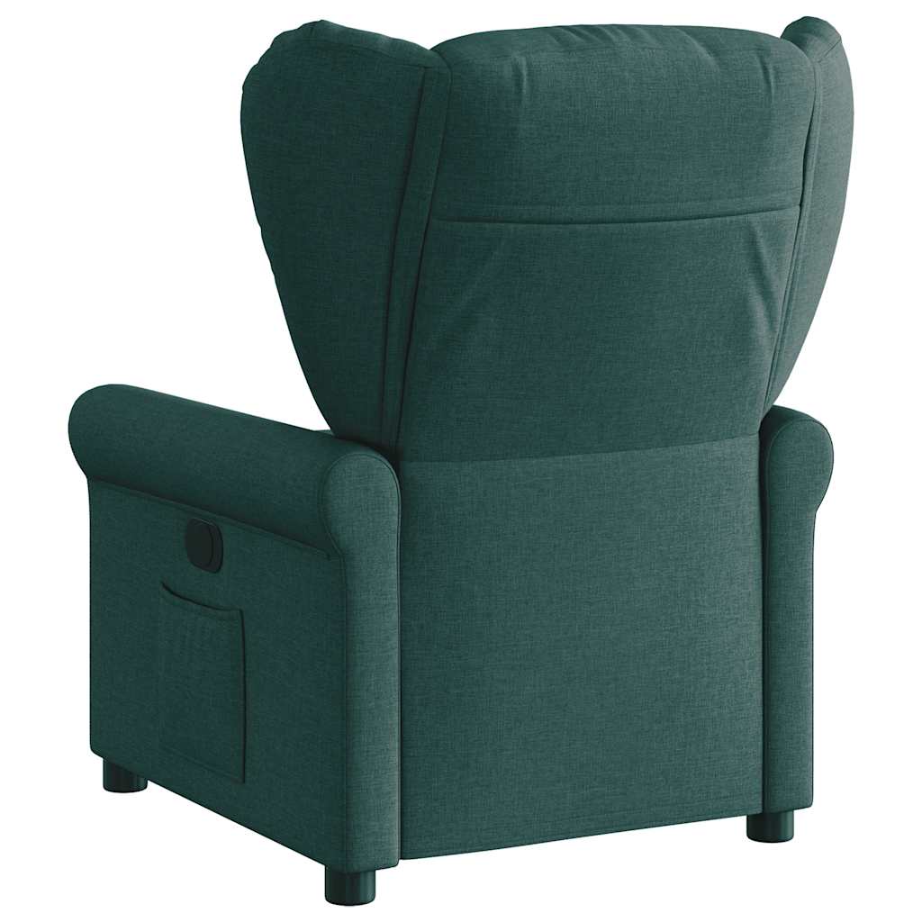 Fauteuil inclinable électrique Vert foncé Tissu - XIOS