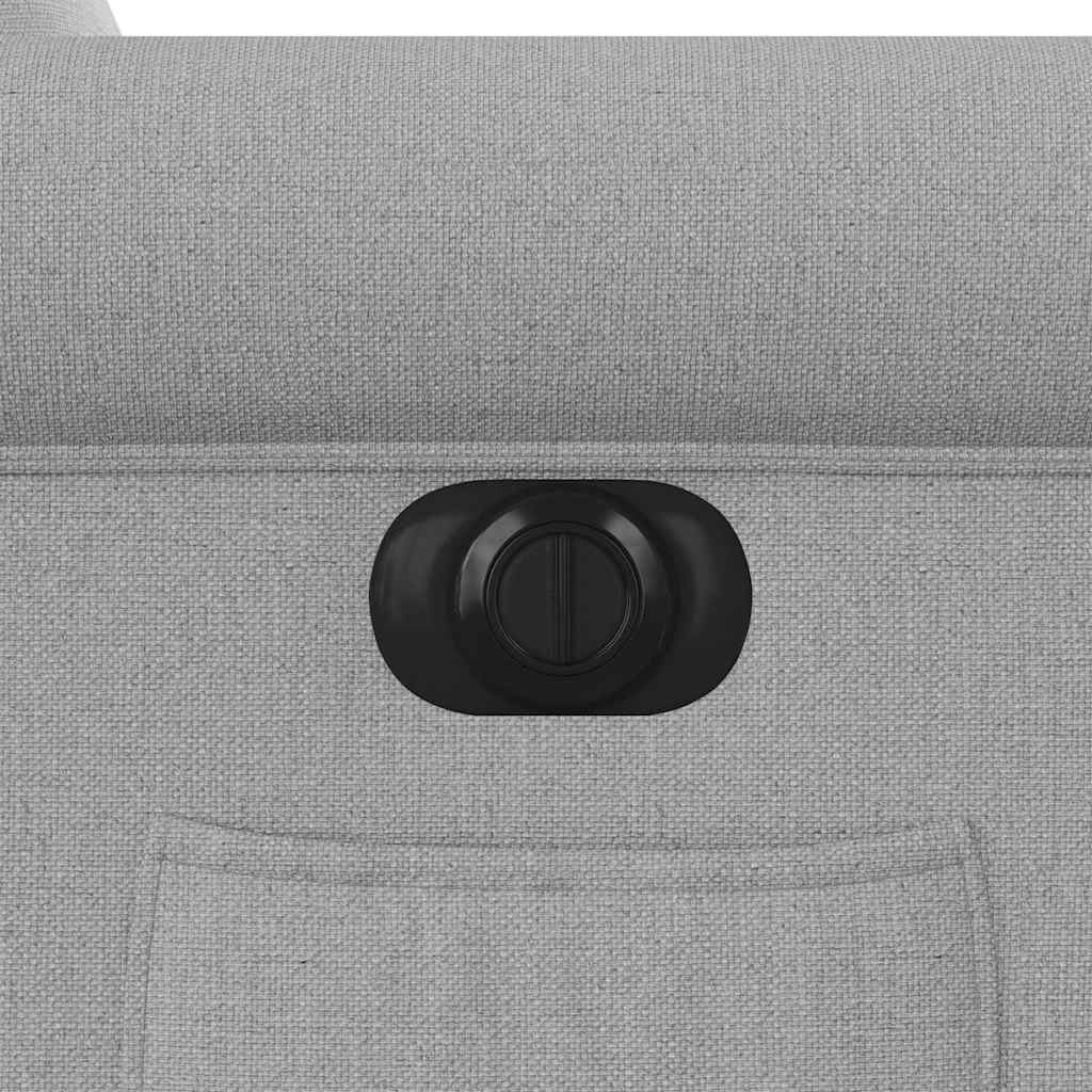 Fauteuil inclinable électrique gris nuage tissu