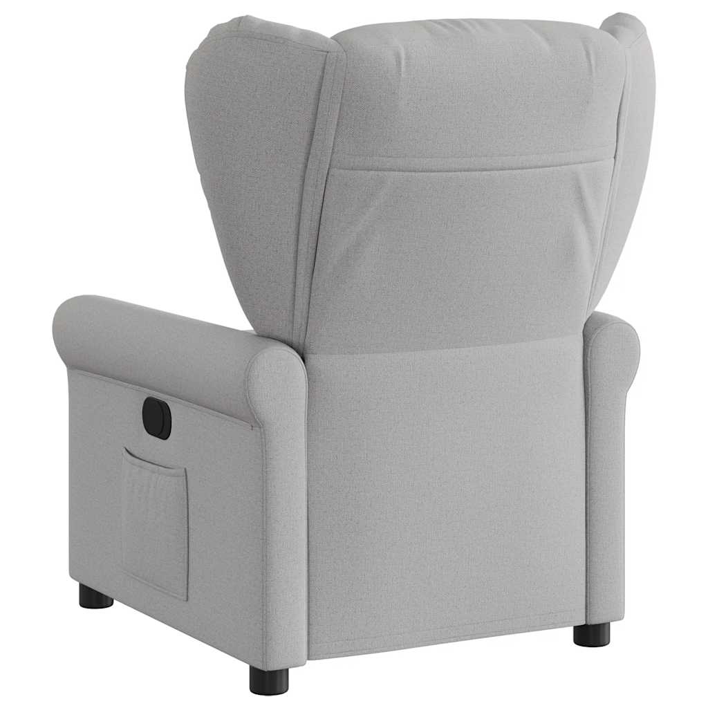 Fauteuil inclinable électrique gris nuage tissu - XIOS