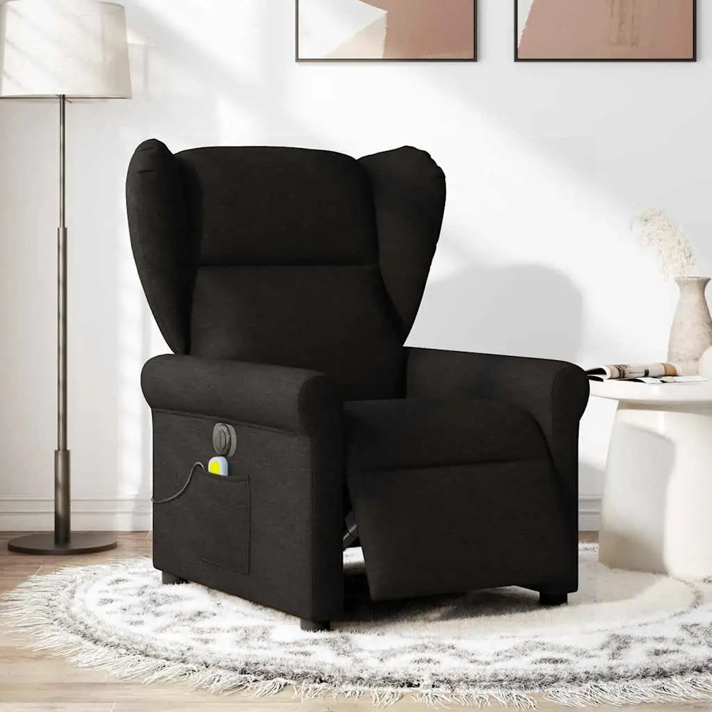 Fauteuil de massage inclinable électrique Noir Tissu - XIOS