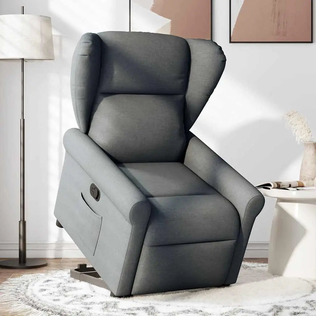 Fauteuil inclinable Gris foncé Tissu - XIOS