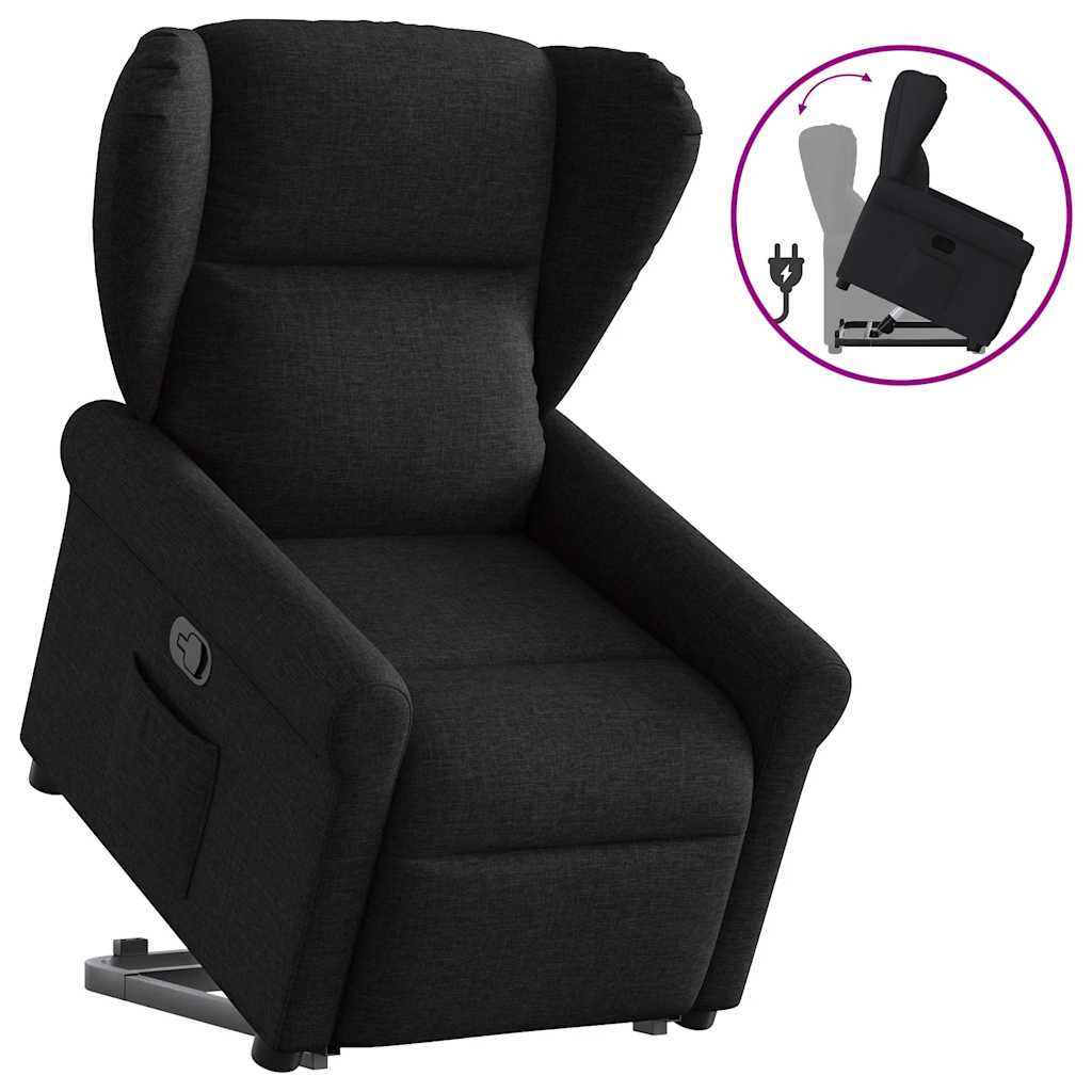 Fauteuil inclinable noir tissu - XIOS