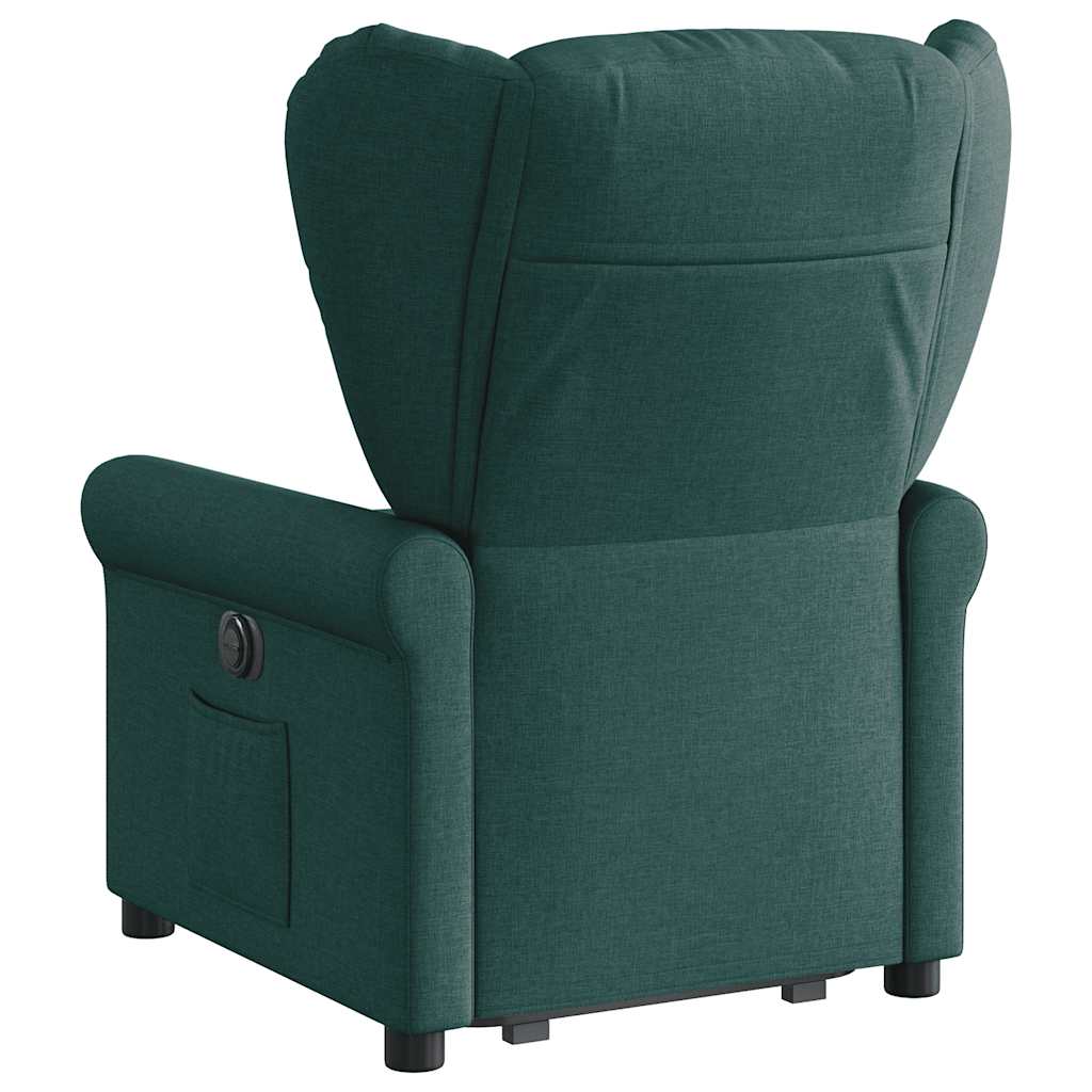 Fauteuil inclinable vert foncé tissu - XIOS