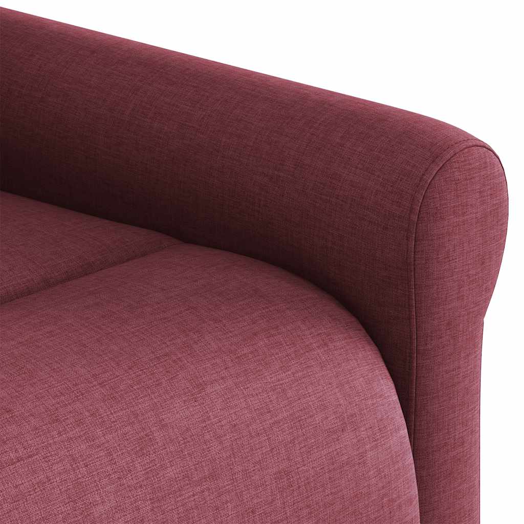 Fauteuil inclinable de massage Rouge bordeaux Tissu - XIOS