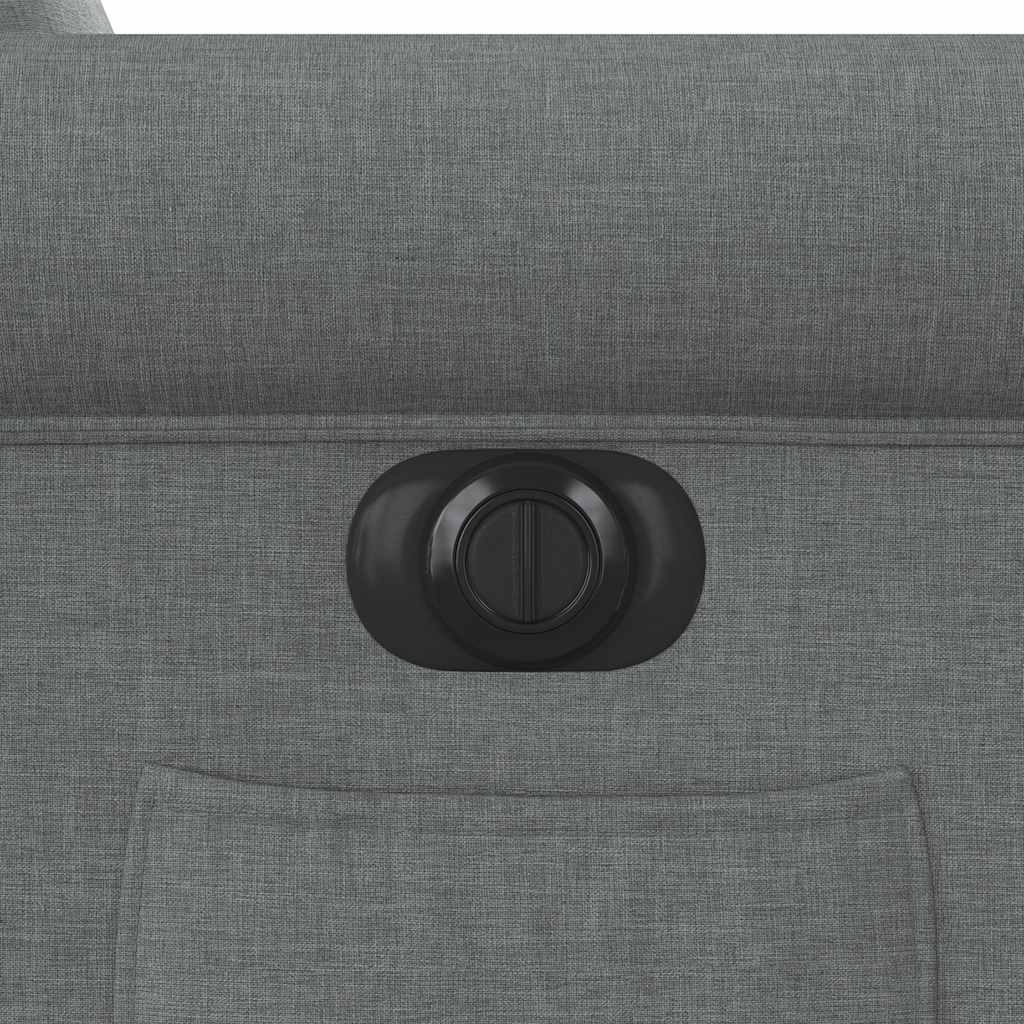 Fauteuil inclinable électrique gris foncé tissu
