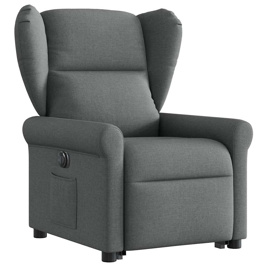 Fauteuil inclinable électrique gris foncé tissu - XIOS