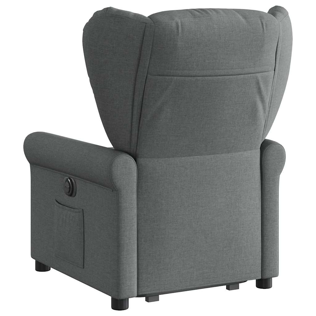 Fauteuil inclinable électrique gris foncé tissu - XIOS