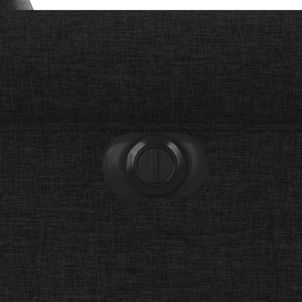 Fauteuil inclinable électrique noir tissu