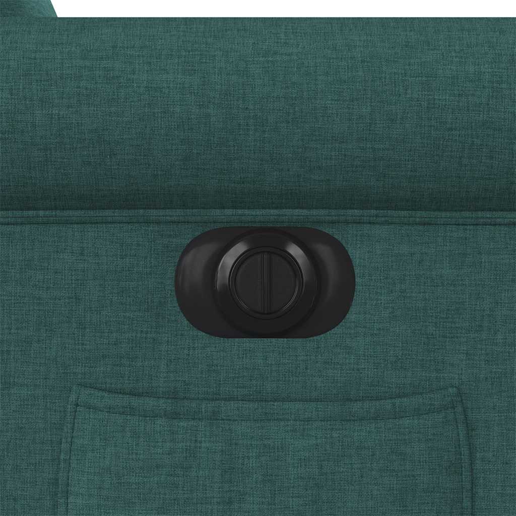 Fauteuil inclinable électrique vert foncé tissu