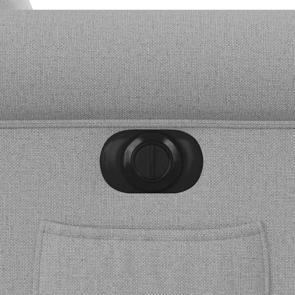 Fauteuil inclinable électrique gris nuage tissu