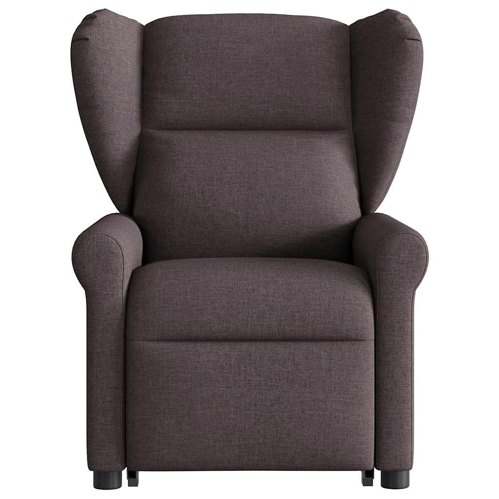 Fauteuil inclinable de massage électrique Marron foncé Tissu - XIOS