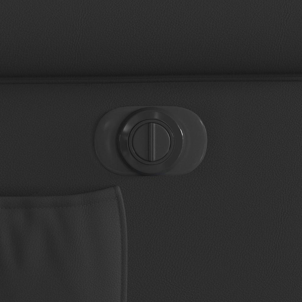 Fauteuil inclinable électrique Noir brillant Similicuir - XIOS