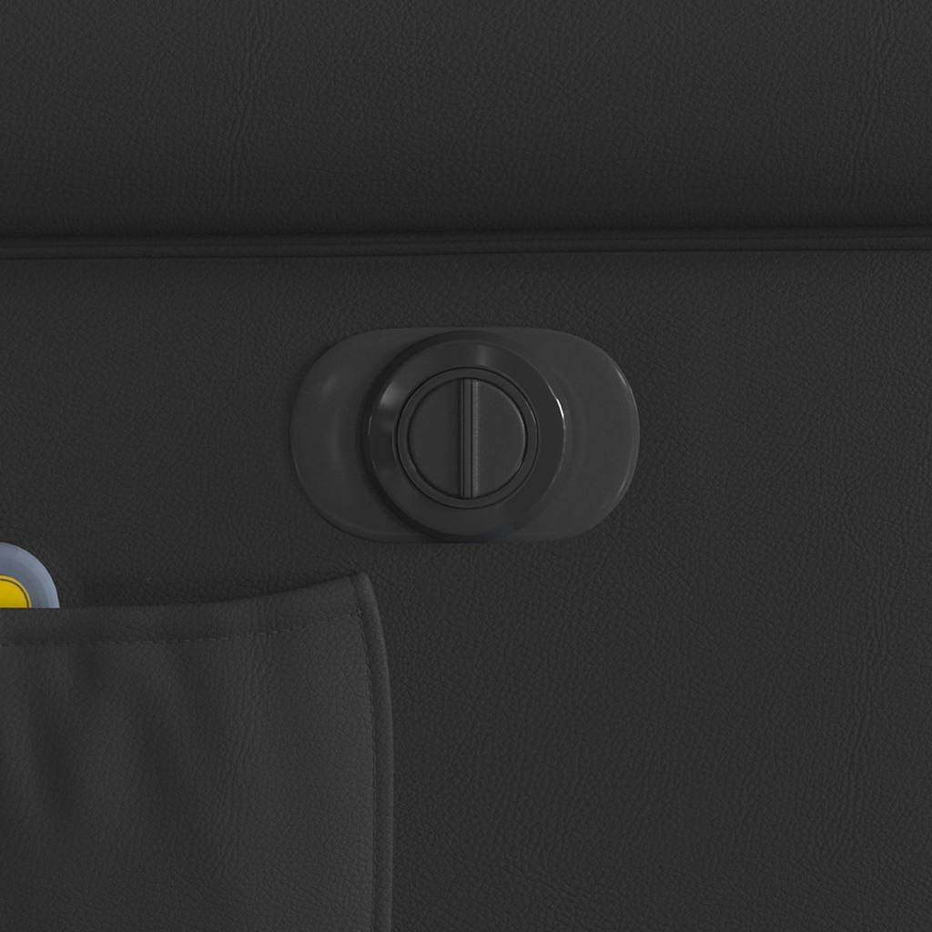 Fauteuil massage inclinable électrique noir brillant similicuir - XIOS